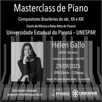 A master class é parte da programação do Encontro de Música Eletroacústica Brasileira, vagas limitadas