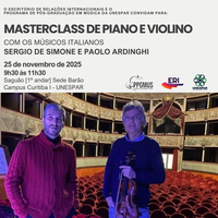 Master Class de piano e violino com de Simone e Ardinghi