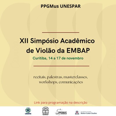 XII SIMPÓSIO ACADÊMICO DE VIOLÃO DA EMBAP