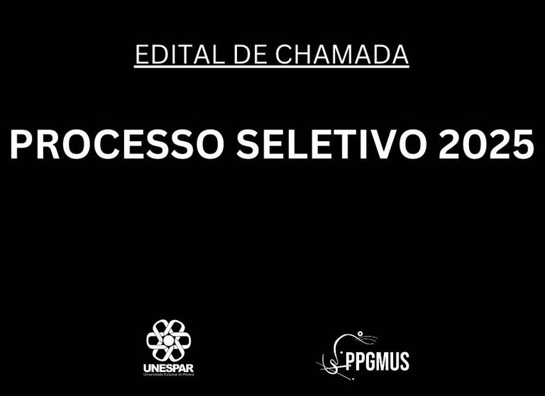 PROCESSO SELETIVO 2025 - EDITAL DE CHAMADA